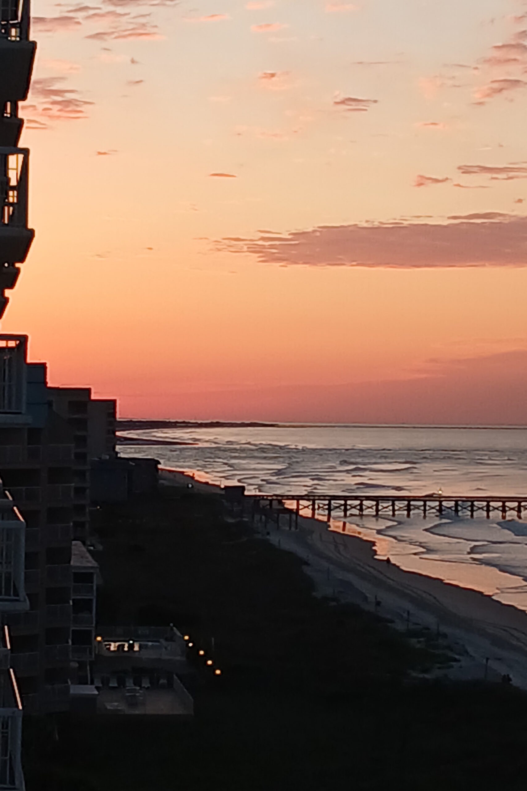 sunrise over n myrtle beach