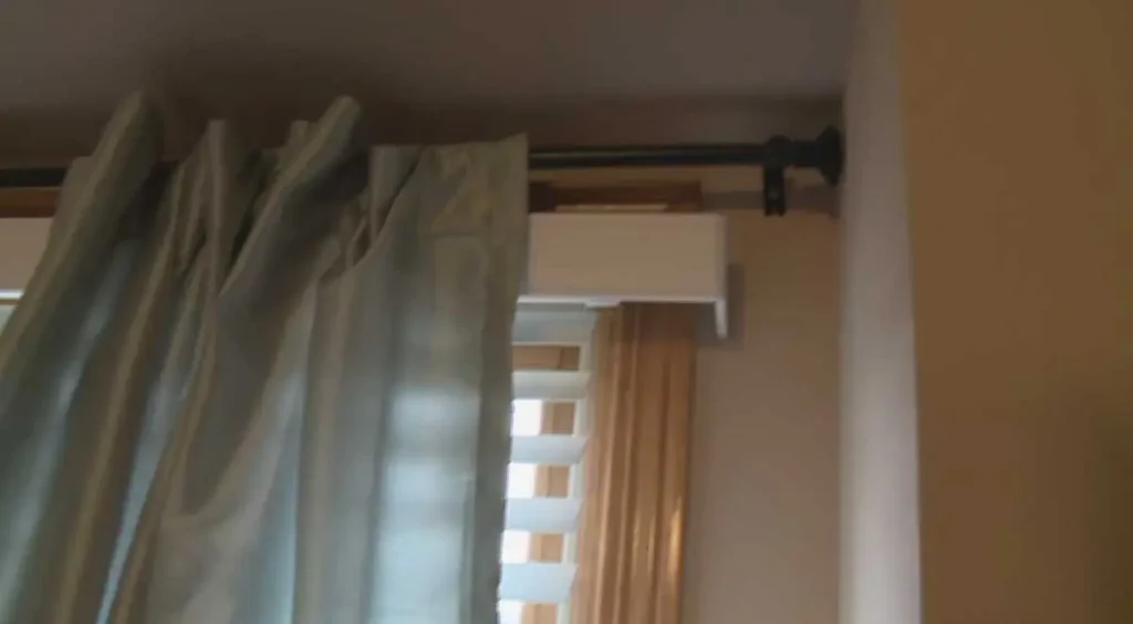 a hotel curtain rod containing a hidden camera