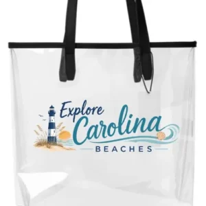 explore carolina beaches clear beach tote