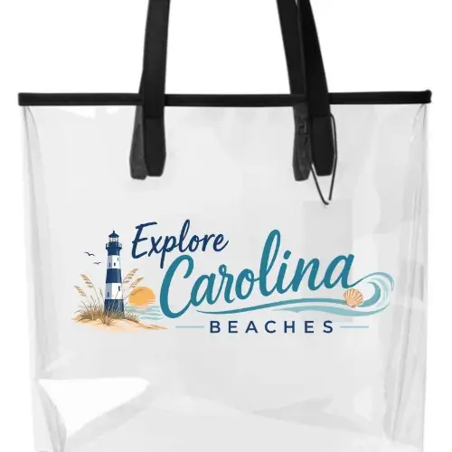 explore carolina beaches clear beach tote