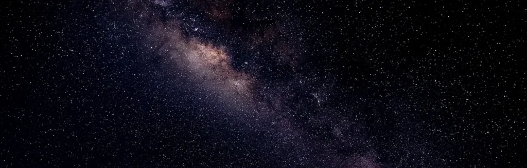 Dense star field showing the bright core of the Milky Way galaxy