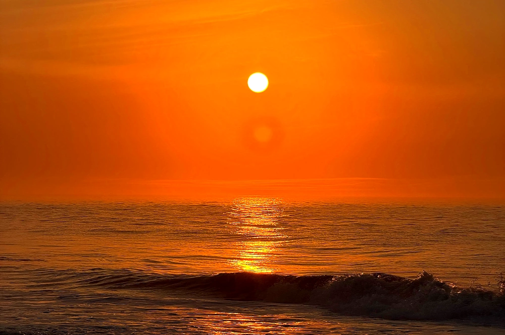 sunrise over carolina beach